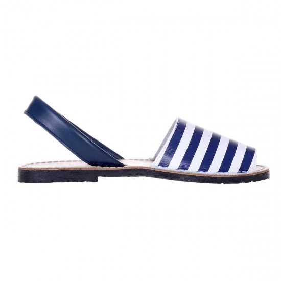 Sandale Blue Stripes AVARCA din Piele Naturala