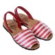 Sandale Red Stripes AVARCA din Piele Naturala