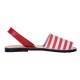 Sandale Red Stripes AVARCA din Piele Naturala
