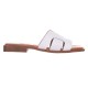 Papuci Dama Albi de vara Piele Naturala - Belle