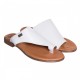 Papuci Albi dama din Piele Naturala - Indira Papuci Albi dama din Piele Naturala - Indira