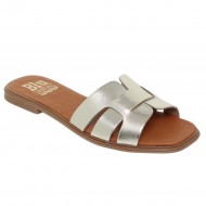 Papuci Aurii pentru Femei Piele Naturala - Rima Papuci Aurii pentru Femei Piele Naturala - Rima