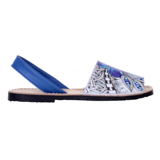 Sandale Multicolore AVARCA Piele Naturala - Cielo