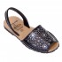 Sandale Negre AVARCA Piele Perforata - Amy