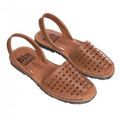 Sandale AVARCA Piele Perforata Maro- Heba