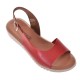 Sandale casual Femei Piele Naturala Rosie - Muna