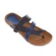 Sandale Dama tip Papuc piele naturala albastra - Tao