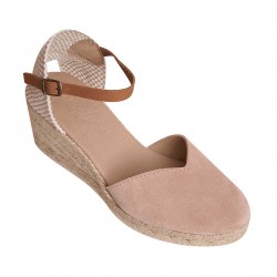 Sandale femei talpa ortopedica Piele Intoarsa Nude Roze - Kisa