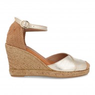 Sandale femei talpa ortopedica Piele Aurie - Carole